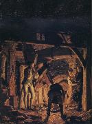 An Iron Forge Viewed from Without Joseph wright of derby